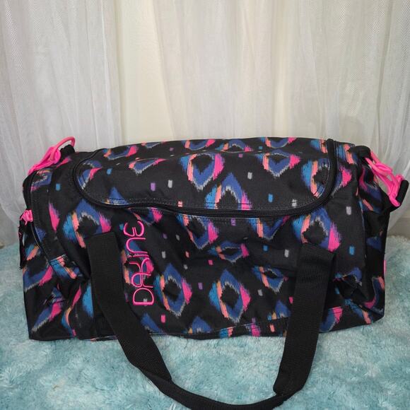 Dakine Black and Pink Patterned Travel Bag - Picture 2 of 3